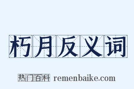 朽月反义词是什么意思的图片